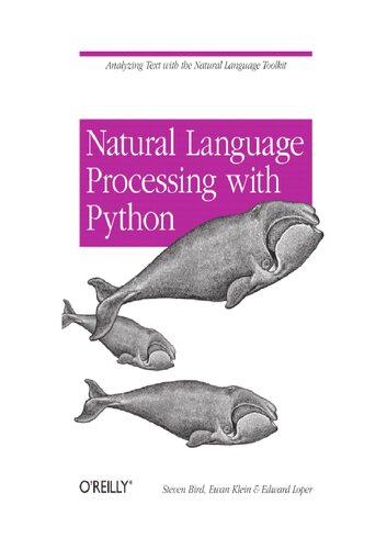 《PYTHON自然语言处理中文版》  pdf 4.26 MB